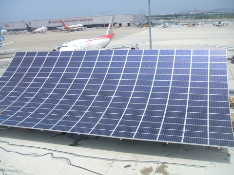 인천공항 태양광발전시스템 사진