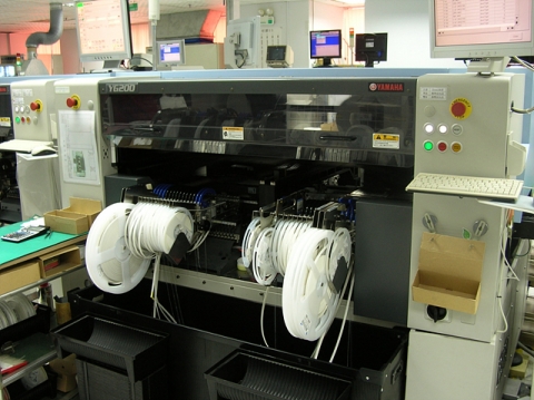대만 지스킬의 SMT(Surface Mounting Technology) 라인

