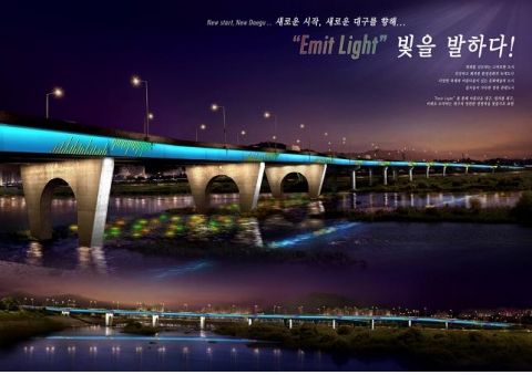 서변대교 야간경관조명 당선작 조감도