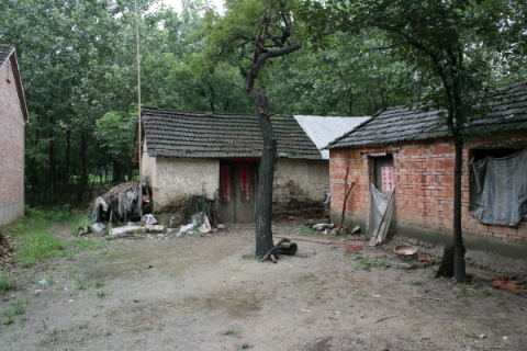싼타지 자오펑춘 광복군제3지대1차주둔지(당시의 부대 막사는 모두 사라지고 현재는 20여 가구의 주민들이 거주하고 있음)