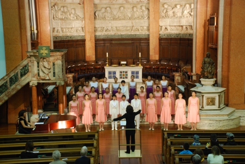 세계민요를 연주하는 대전시립청소년합창단/지휘 김덕규. 피아노 남에스더