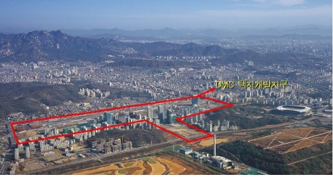 DMC 단지 조성 현장 사진