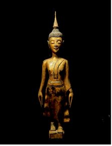 ⓛ 부처  木造 佛 立像  Walking Buddha