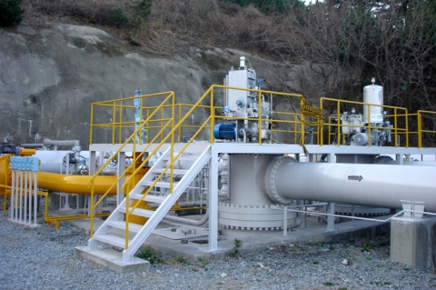 현대중공업이 세계 두 번째로 개발한 동(銅)파이프식 원유 출하 펌프.