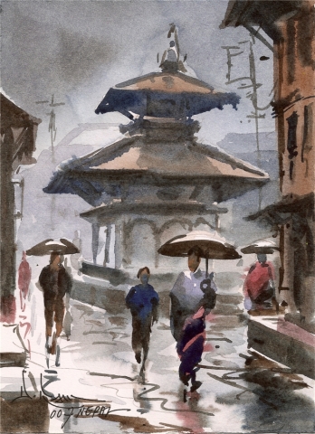 '네팔 화가들의 그림 축제' 출품작