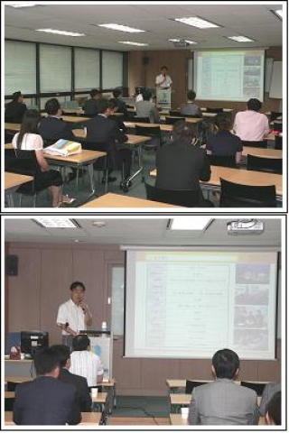 채용설명회 진행 모습