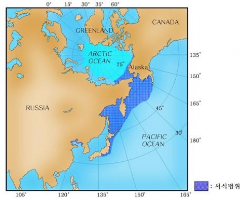 < 물범의 세계적인 분포지역(Reeves et al., 2002)>