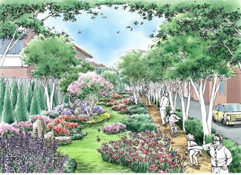 13일이면 시민들이 직접 조성하게 될 우리동네숲 조감도