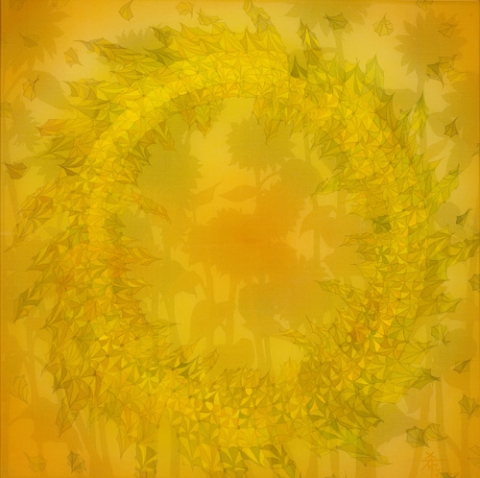 서지희 작 새로운 문(new door) | 견, 장지에 채색 | 90×90 (cm) | 2007