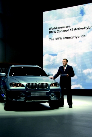 BMW 컨셉X6 액티브하이브리드(라이트 호퍼회장 발표)