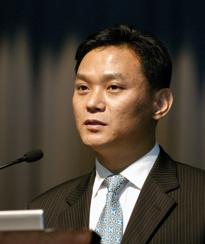 대한상공회의소가 13일 상의회관에서 개최한 ‘글로벌 M&A 활성화’ 컨퍼런스에서 김성민 씨티그룹증권 이사가 주제발표를 하고 있다.