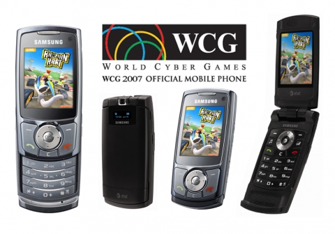 세계 최대 사이버 게임 축제인 World Cyber Games 2007에서 삼성전자의 '울트라에디션 폴더폰'(a717)과 '모바일 블로그 3G폰'