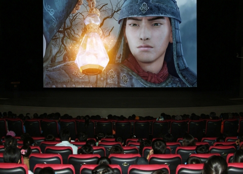 경주세계문화엑스포에서 절찬리에 상영되고있는 토우대장 차차