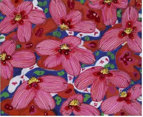 花淵 3    72.7x60cm, Acrylic on Canvas, 2007