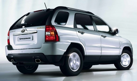 2008년형 스포티지 후측면