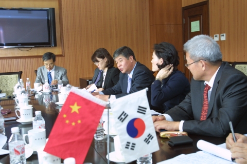 정윤 과기부 차관, 차오 지엔린 중국 과기부부장 면담