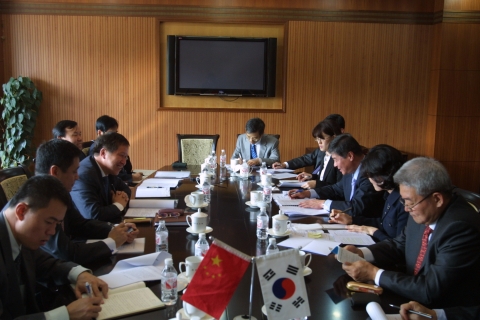 정윤 과기부 차관, 차오 지엔린 중국 과기부부장 면담