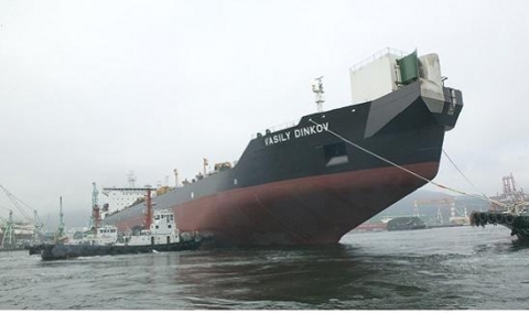 삼성중공업에서 수주받아 제작 중인 쇄빙유조선