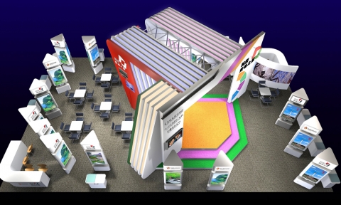 한국홍보관 모형도