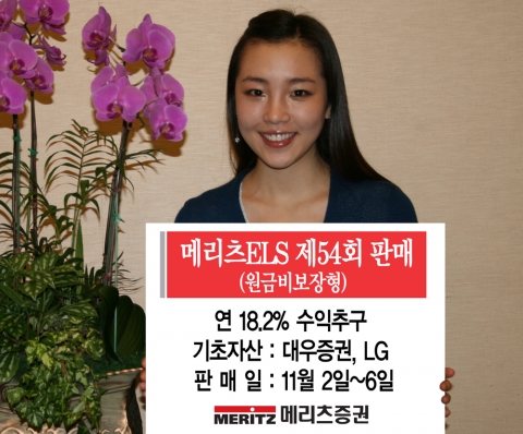 메리츠증권, 메리츠ELS 제54회 출시