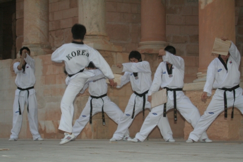 삼성전자는 10월 31일부터 11월 2일까지 3일간 북아프리카 리비아 트리폴리에서 개최되는 2008년 베이징 올림픽 태권도 아프리카 대륙 선발전을 공식 후원한다. 한체대 태권도 선수 20명으로 구성된 '삼성 희망의 시범단'이 개막식에서 태권도 시범을 보이고 있다.