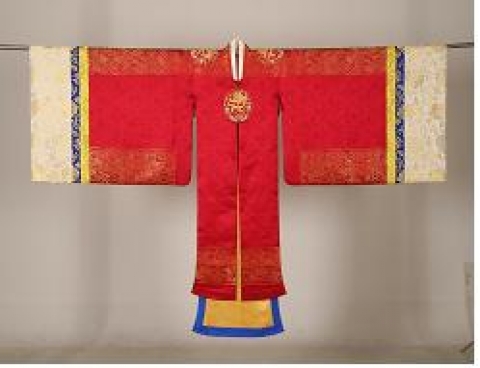 궁중금직 대홍원삼