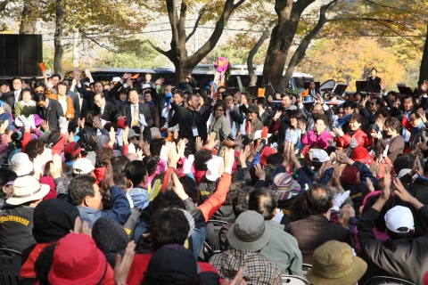 3일 죽장 하옥리에서 게곡에서 개최된 참나무단풍축제