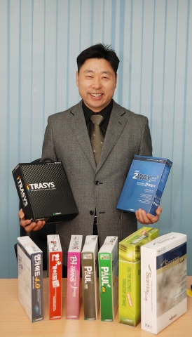 엘엔아이소프트 임종남 대표와 주요 생산 제품