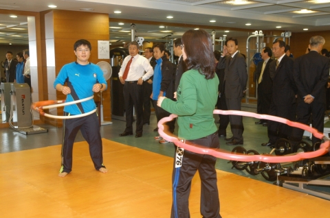 6일 포항시 청사내 직원 헬스장이 개장됐다