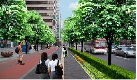 띠녹지 조성 이미지