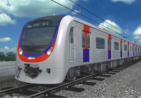신설노선에 운행될 신형전동열차 외형 사진