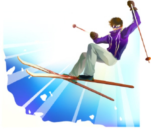 스키장의 눈부신 설경, 여드름 피부에는 스트레스