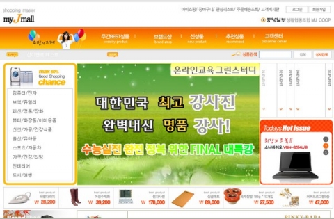 개인이 개설한 블로그형 쇼핑몰