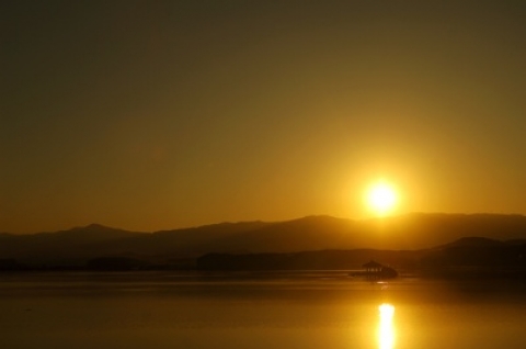 경포호 일몰(여행작가 정철훈)