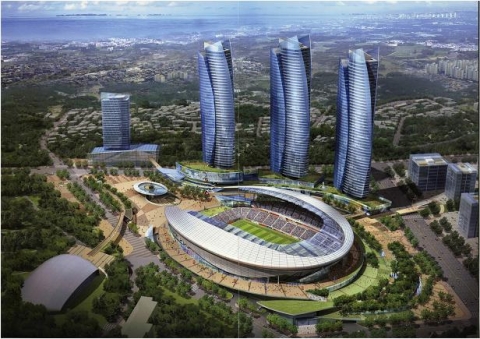 축구전용경기장 및 주상복합건물