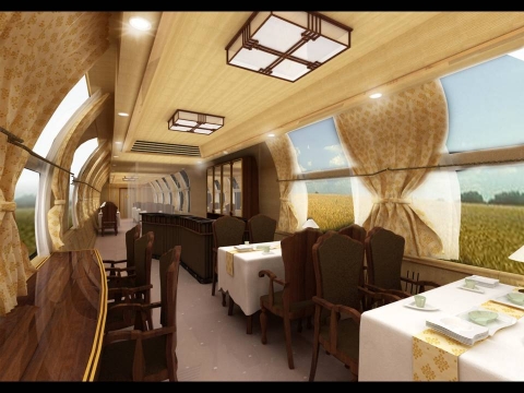 전망형 식당차 사진