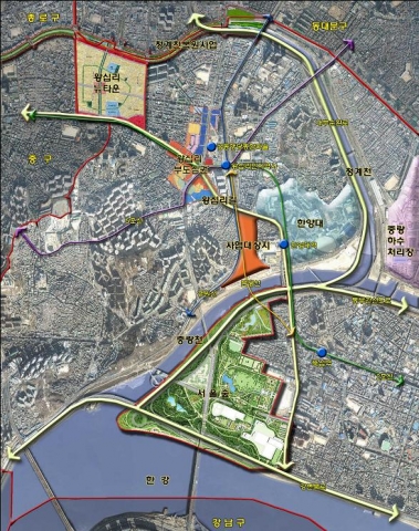 행당지구 위치도