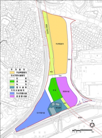 행당지구 토지이용계획도