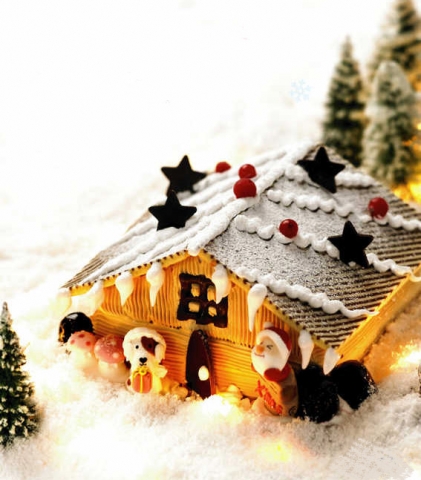 산타하우스 아이스크림 케이크