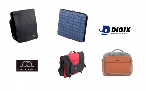 여러가지 모양의 노트북가방  '럭키보이'
