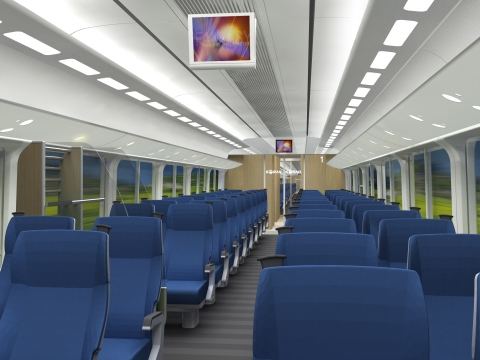 간선형 급행전동열차 객실 조감도