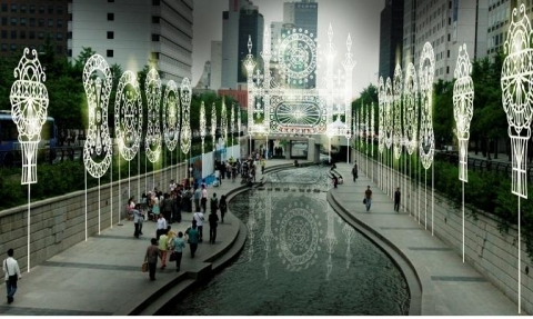 모전교~광교 구간 설치 조감도