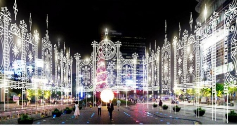 청계광장 루체비스타 설치 조감도