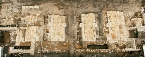 태조 연간 광화문지 전경(남에서)