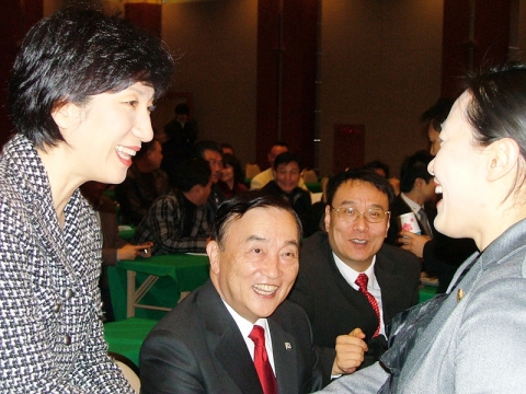정근모 참주인 연합 대통령후보, 김선미 국회의원, 정하균 회장 및 나은화 시의원