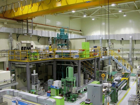 국산 연구용 원자로 핵연료 생산을 위한 핵연료 가공시설 전경
