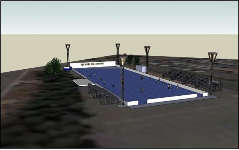 야외스케이트장 조감도