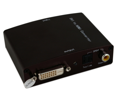 국내 최초의 DVI to HDMI컨버터로서 코엑시얼 및 광디지털오디오 입력을 동시에 지원한다.