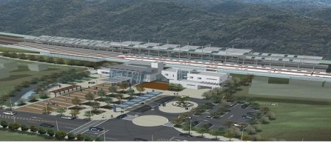 중앙선 팔당역사 조감도