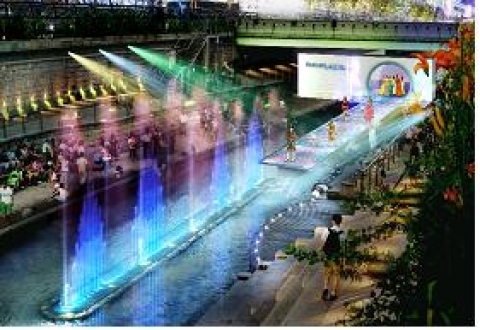 수상패션쇼 무대